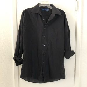 Croft and Barrow basic black dress shirt